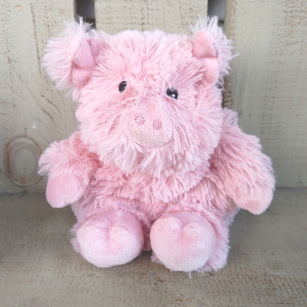 Warmies Juniors Plush Pink Pig Microwavable Stuffed Toy Animals 9" Heatable Soft